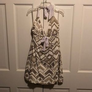 Firetrap Beige White Gold A-line dress